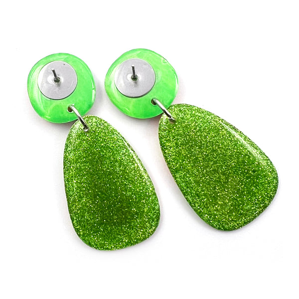 Ink + Resin Earring · Bonnie · Seaside · 52