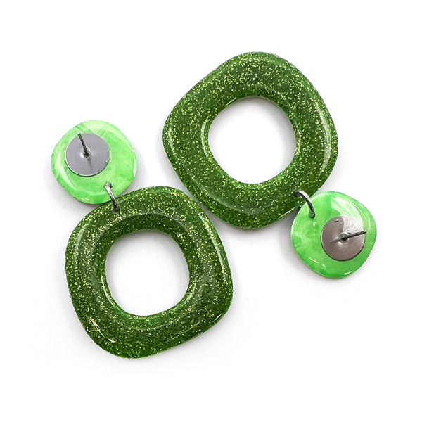 Ink + Resin Earring · Dolly · Seaside · 45