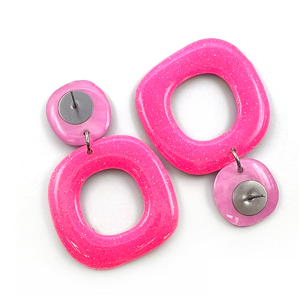 Ink + Resin Earring · Dolly · Seaside · 46