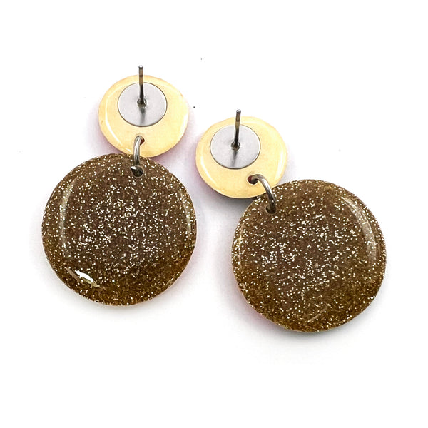 Ink + Resin Earring · Moondrop · Seaside · 30