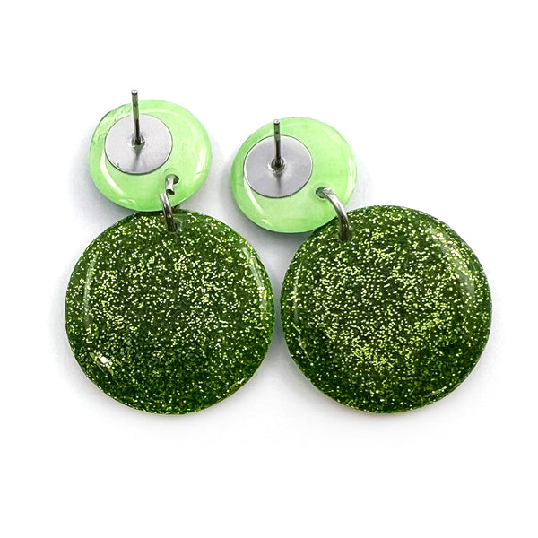 Ink + Resin Earring · Moondrop · Seaside · 27