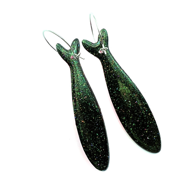 Ink + Resin Earring · Sardine · 05