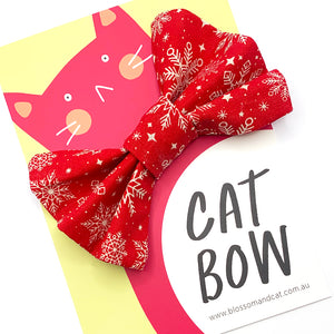 Cat Bow · For Collar · Snowflake