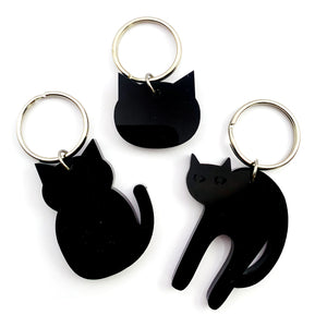 Keyring · Chunky Black Cat