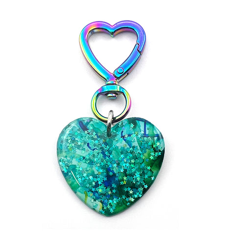 Ink + Resin · 'i heart you' Charm · 01