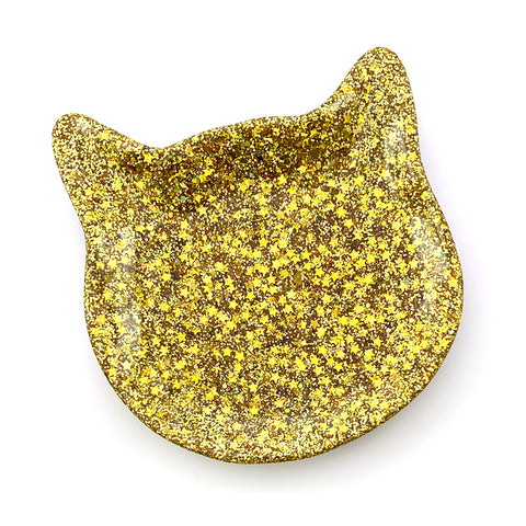 Kitty Trinket Dish · Gold · 01