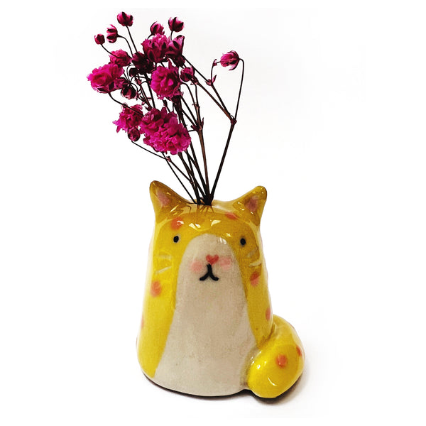 Mini Cat Vase · For Flowers or Whiskers · 101