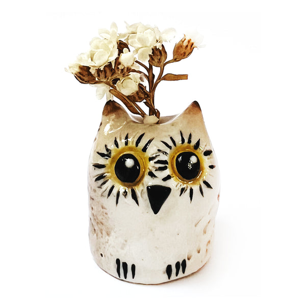 Owlet Vase · Mini · Brown · 101