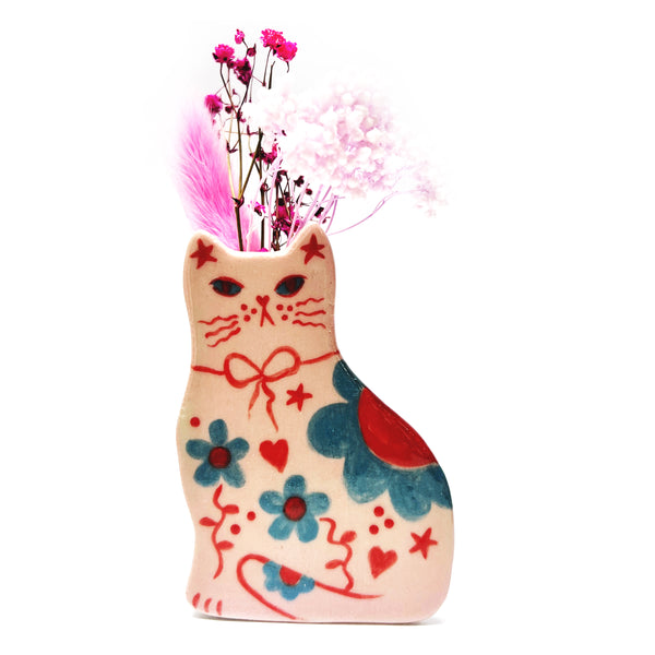 Paris Cat Vase · Pink · 101