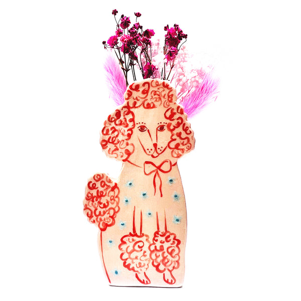 Fancy Poodle Vase · Pink · 101