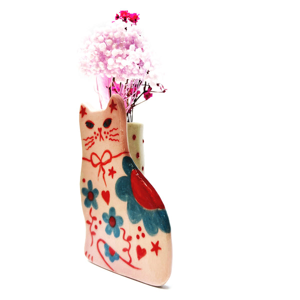 Paris Cat Vase · Pink · 101