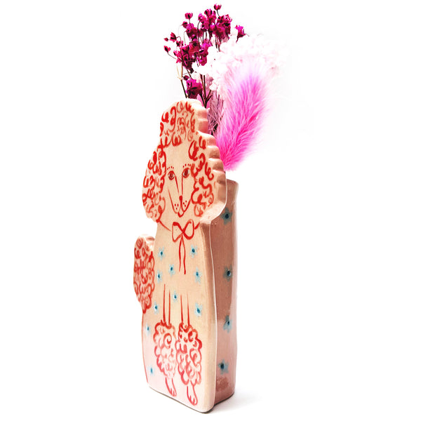 Fancy Poodle Vase · Pink · 101