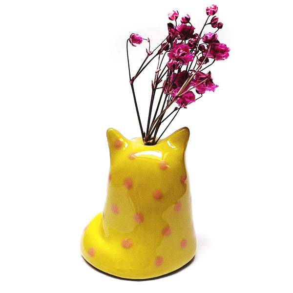 Mini Cat Vase · For Flowers or Whiskers · 101
