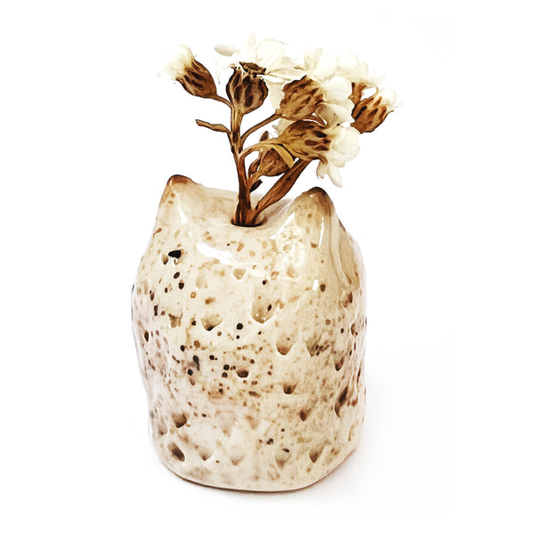 Owlet Vase · Mini · Brown · 101