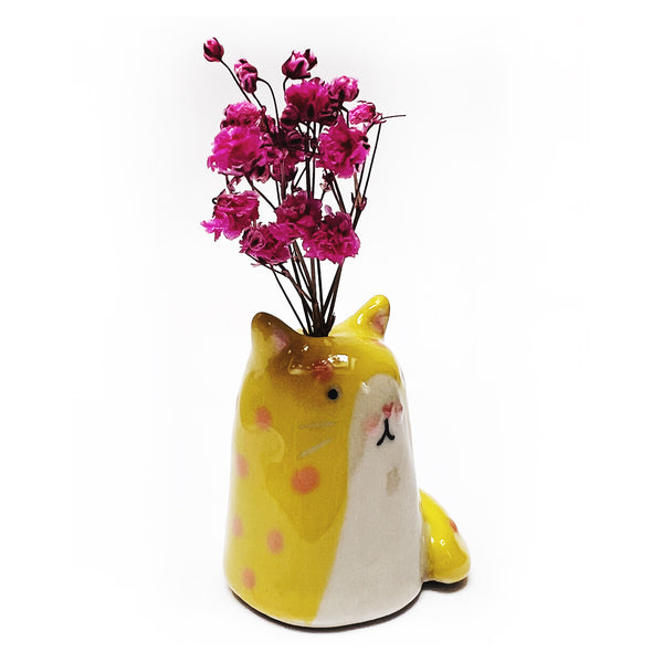 Mini Cat Vase · For Flowers or Whiskers · 101
