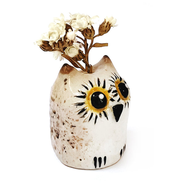 Owlet Vase · Mini · Brown · 101