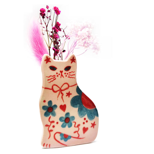 Paris Cat Vase · Pink · 101
