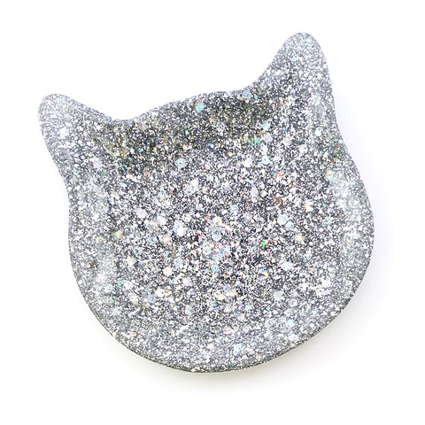 Kitty Trinket Dish · Silver · 02