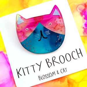 Kitty Brooch · Mixed Media · 02
