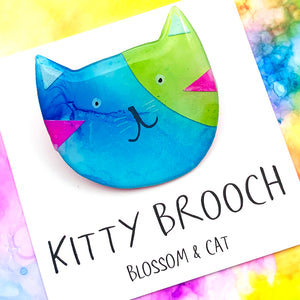 Kitty Brooch · Mixed Media · 36