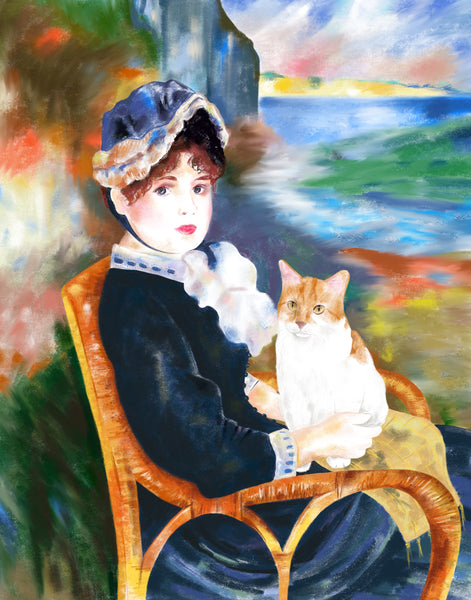 Postcard · Cats in Famous Paintings