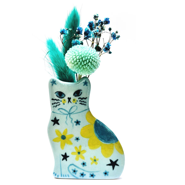 Paris Cat Vase · Blue · 102