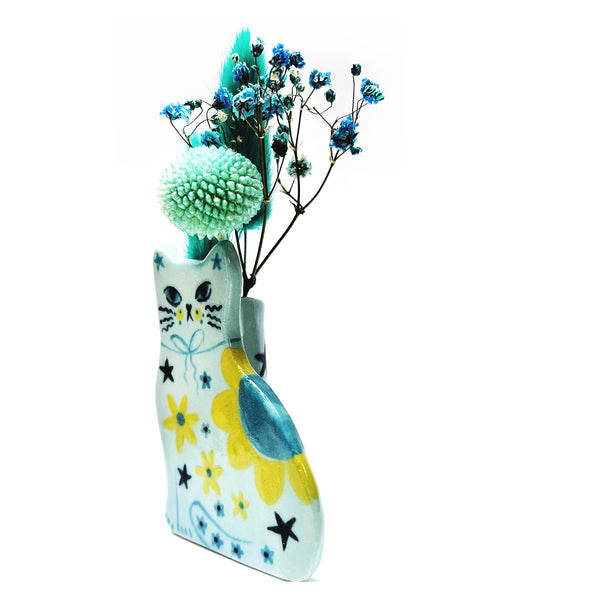 Paris Cat Vase · Blue · 102