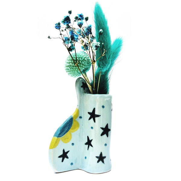 Paris Cat Vase · Blue · 102