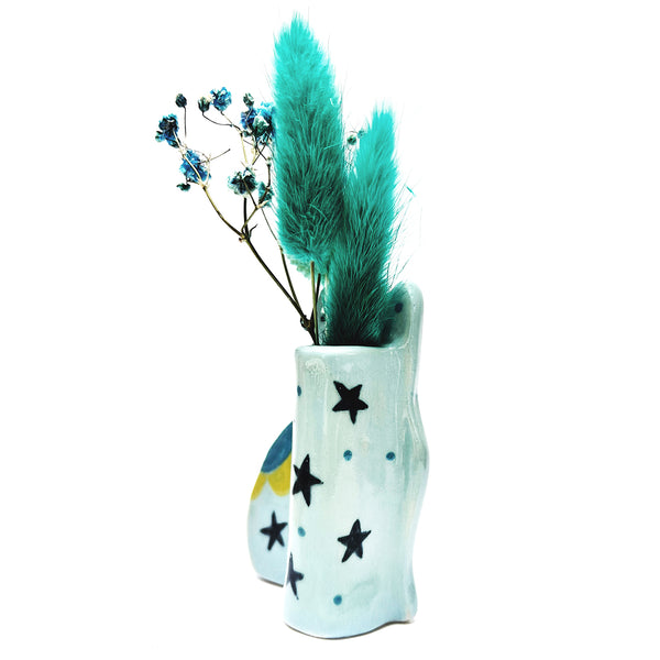 Paris Cat Vase · Blue · 102