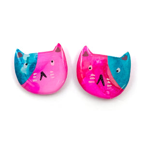 Ink + Resin Stud · Kitty · 03