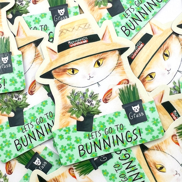Sticker · Let's go to Bunnings