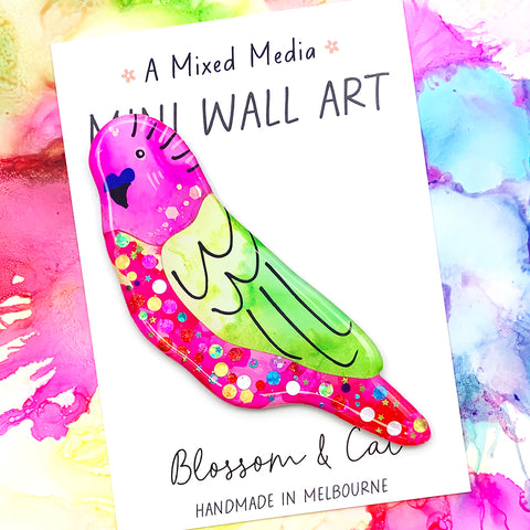 Mini Wall Art · Budgie Friend · 04