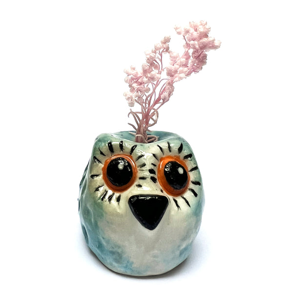 Owlet Vase · Mini · Blue · 104