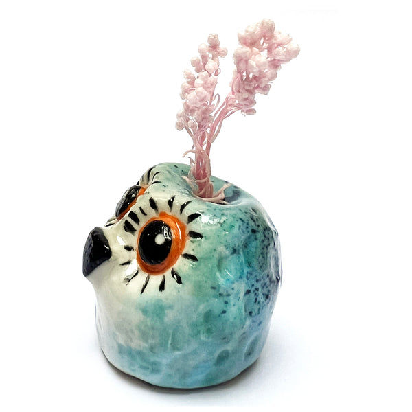 Owlet Vase · Mini · Blue · 104