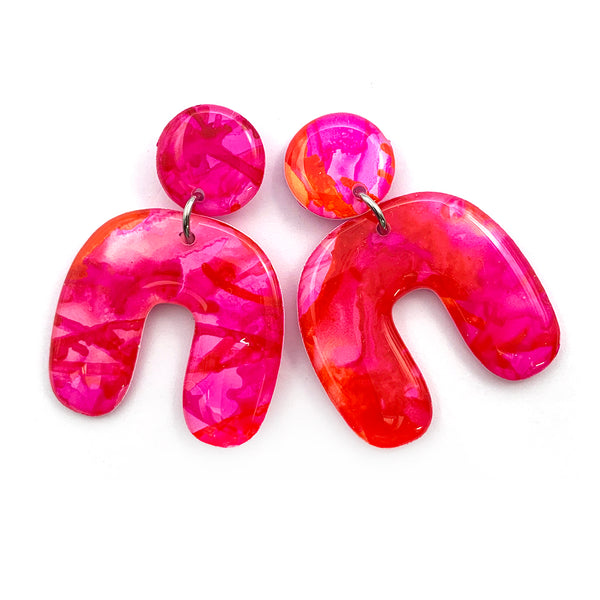 Ink + Resin Earring · Archie · 05