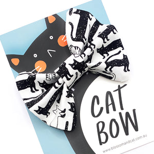 Cat Bow · For Collar · Black & White Cats