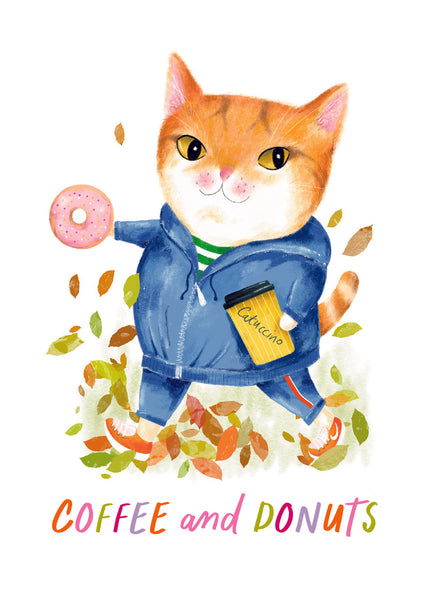 Greeting Card · Coffee & Donuts