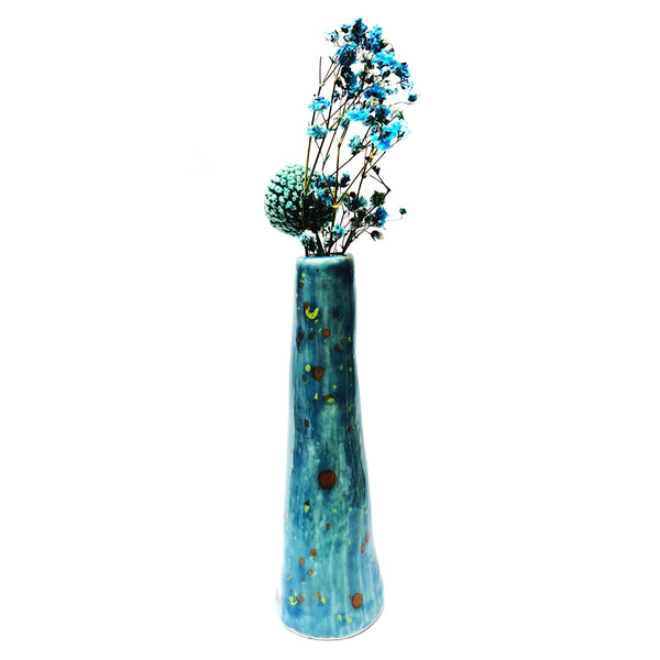 Organic Tall Vase · Blue · 105