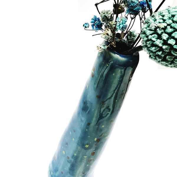 Organic Tall Vase · Blue · 105