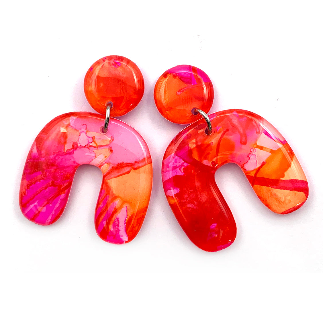 Ink + Resin Earring · Archie · 06