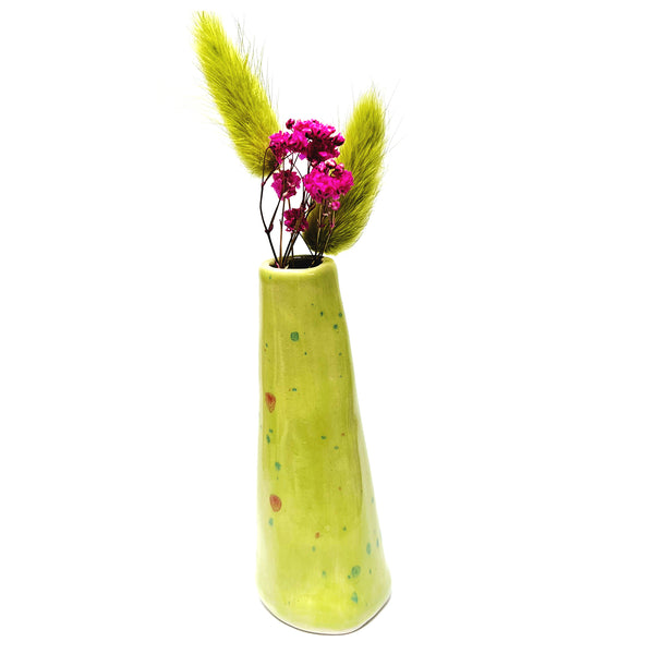 Organic Tall Vase · Green · 106