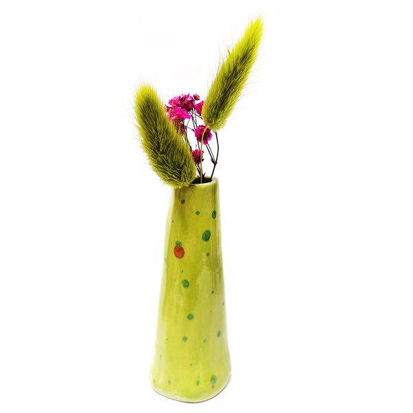 Organic Tall Vase · Green · 106