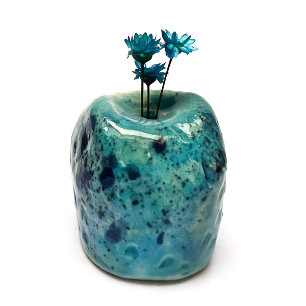 Owlet Vase · Mini · Blue · 106