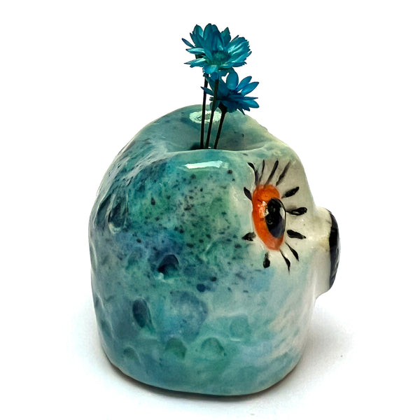 Owlet Vase · Mini · Blue · 106