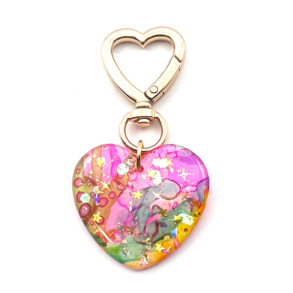 Ink + Resin · 'i heart you' Charm · 07
