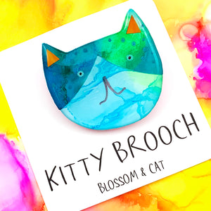 Kitty Brooch · Mixed Media · 07