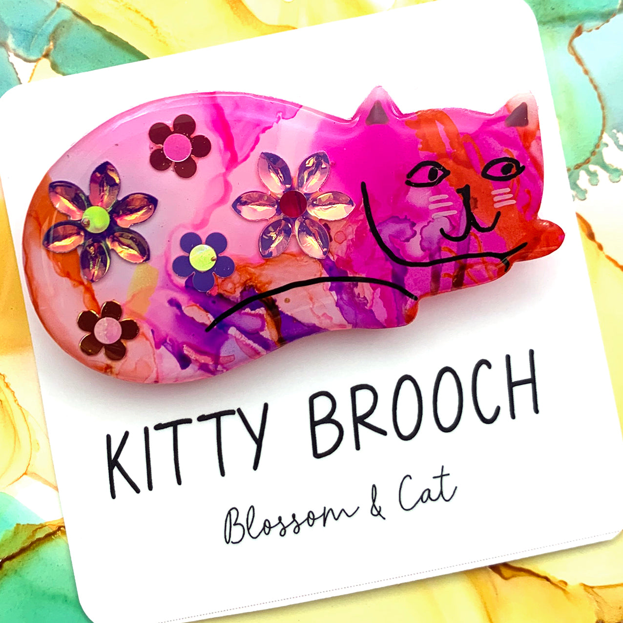 Kitty Brooch · Flora · 07