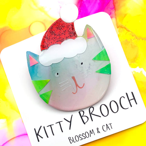 Kitty Brooch · Santa Paws · 07