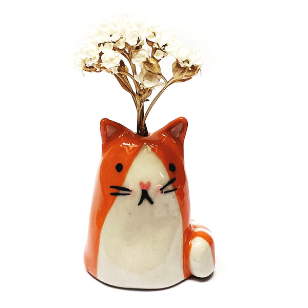 Mini Cat Vase · For Flowers or Whiskers · 107