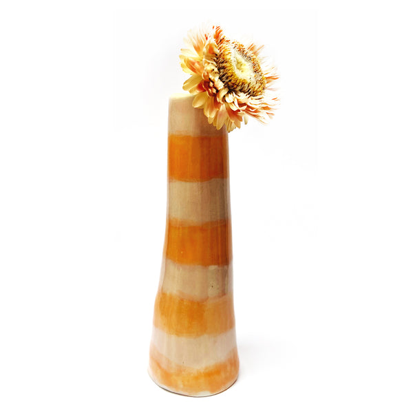Organic Tall Vase · Stripey · 107